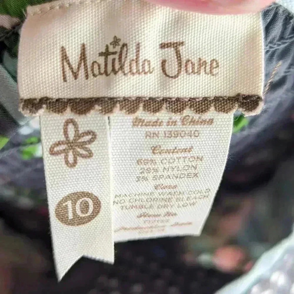 Matilda Jane Hello Lovely Saturday Afternoon Pontoon Floral Girls Tunic Top 10 - Picture 8 of 9